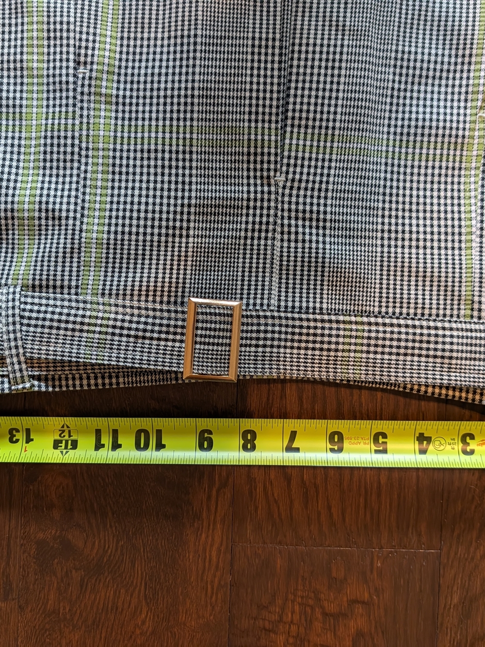 Free Assembly Cotton Plaid Pleated Skirt - Picture 8 of 8